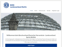 Tablet Screenshot of berliner-nervenaerzte.de